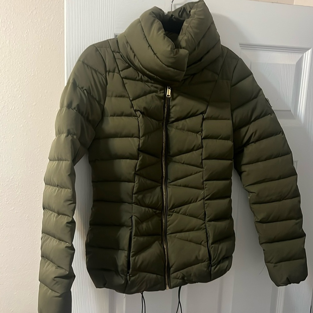Army green guess coat